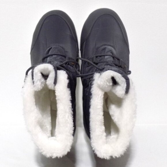 3M Thinsulate Women’s Gray with White Faux Fur Waterproof Winter Boots – Size 11 - Picture 5 of 10